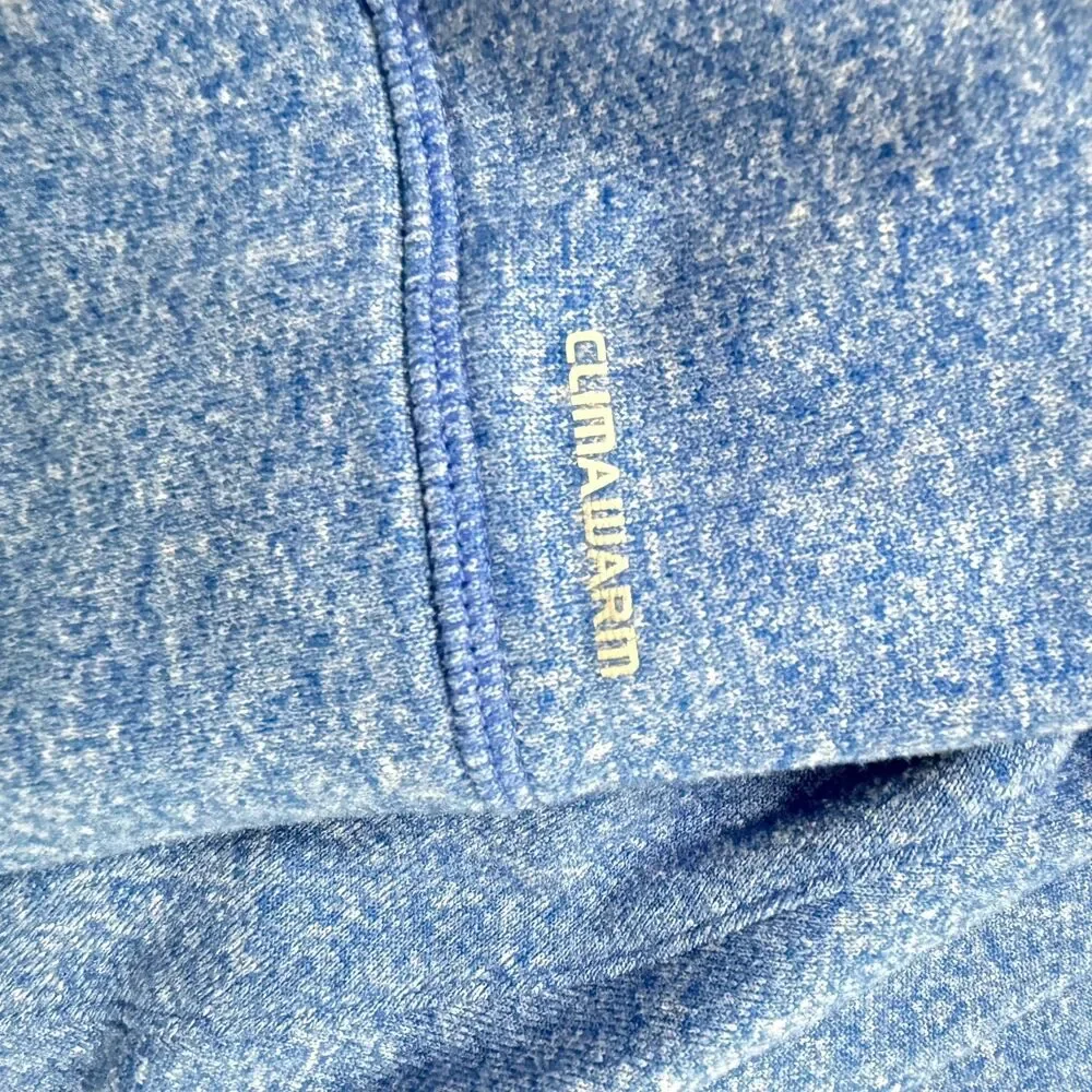 Adidas Hoodie Mens M Blue Pullover Sweatshirt Athletic Kangaroo Pocket